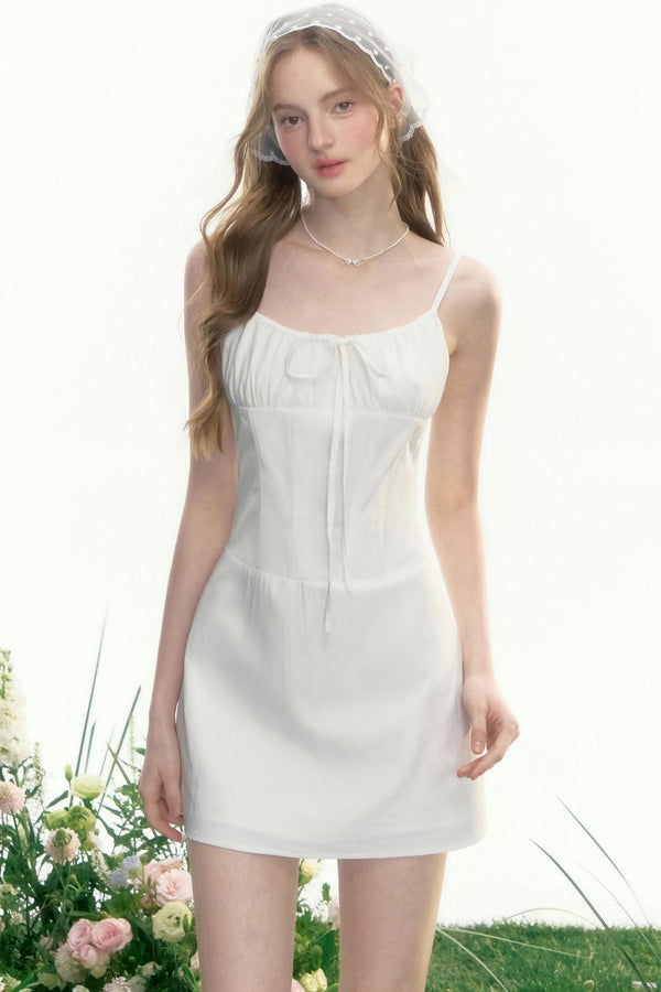 Vintage Waist Ribbon Dress