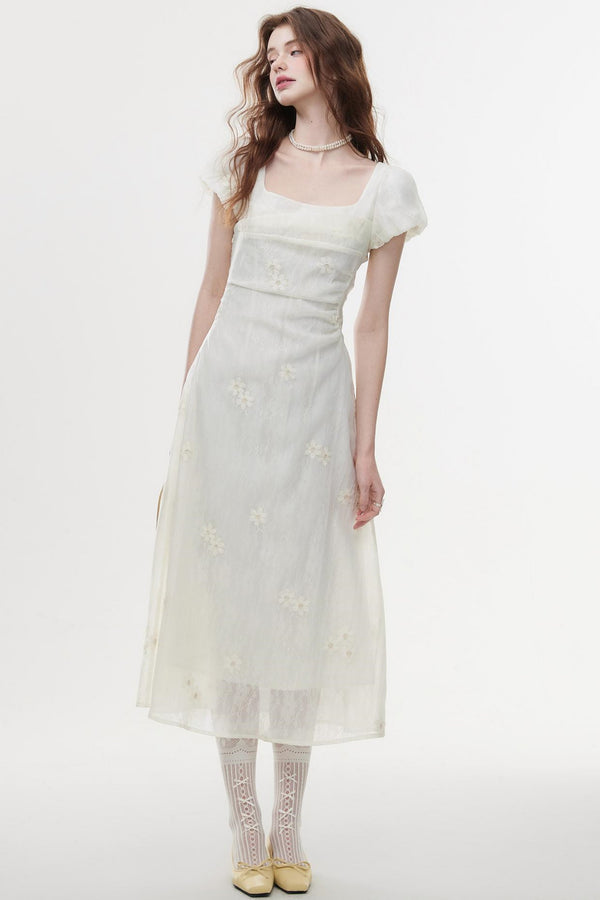 Breeze Embroidered A-Line Dress