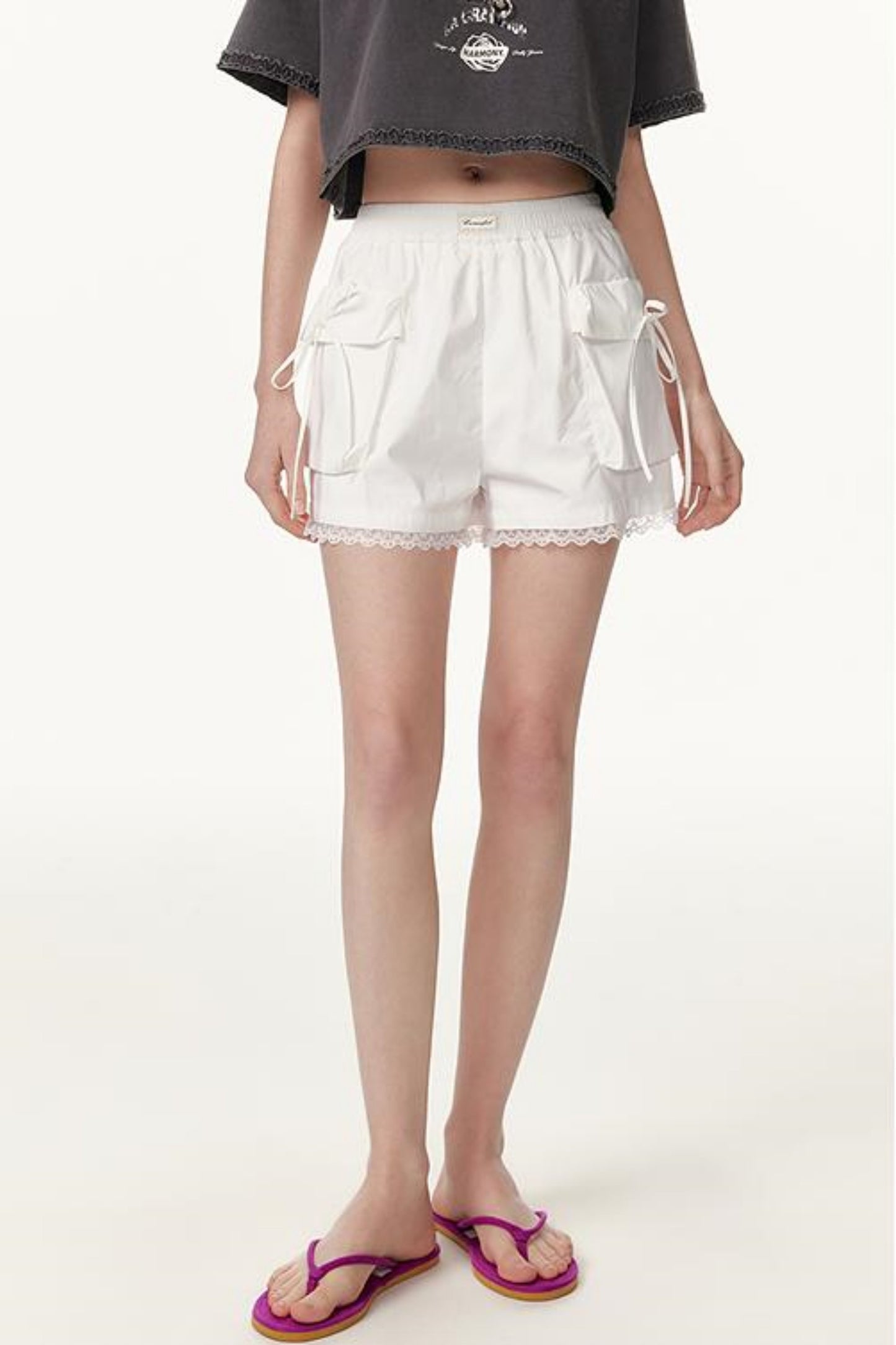 Embellished Lace Shorts