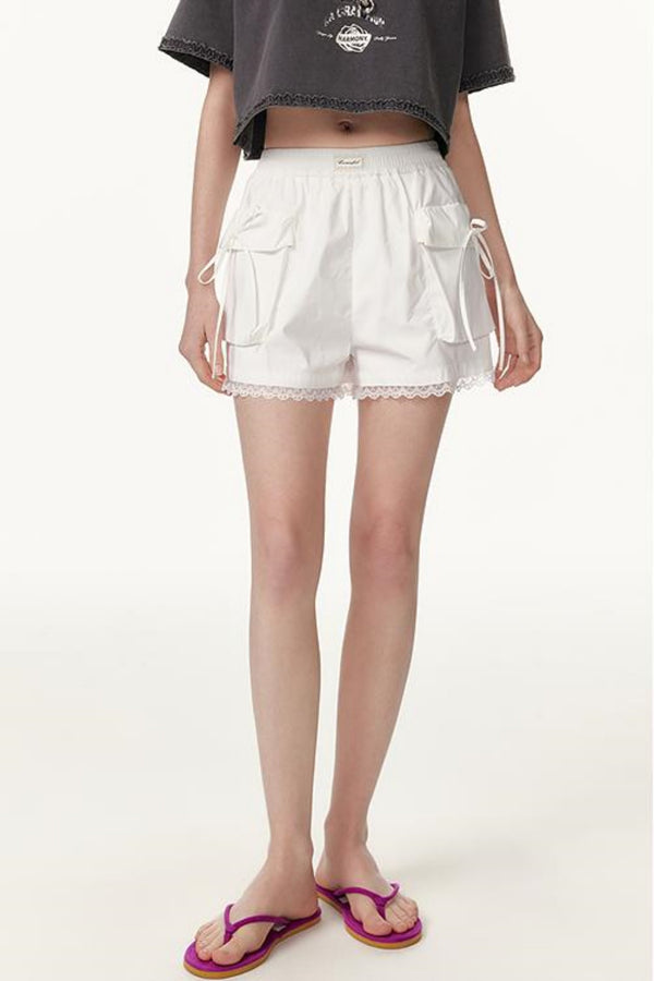 Embellished Lace Shorts