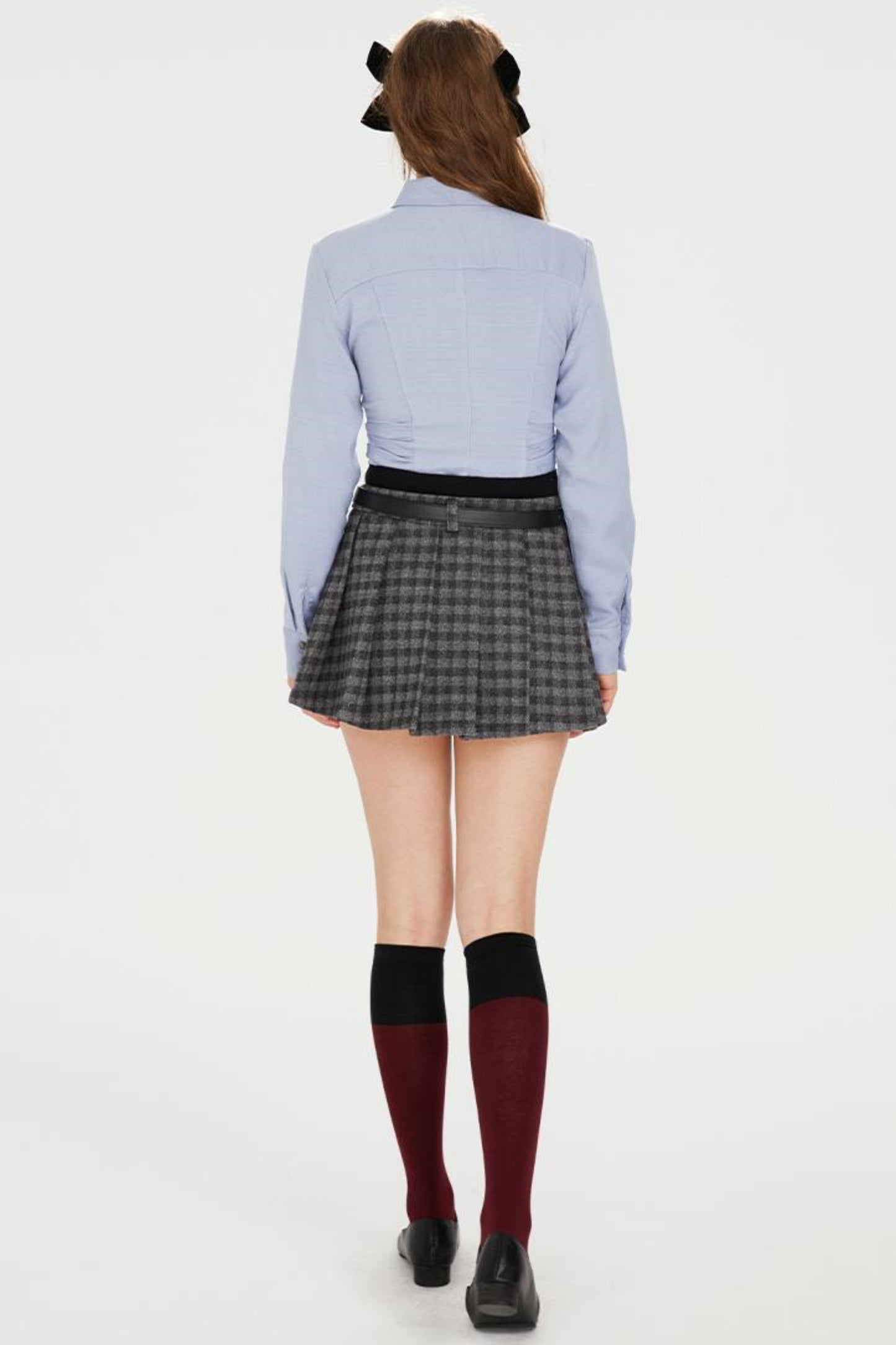 Tartan Color-Block Jacket Set-Up