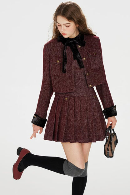 Fragrant Pleated Dress Set-Up