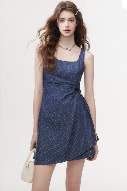 Polka Dot A-Line Dress