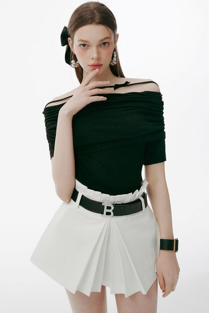 Peppermint Pleat Skirt