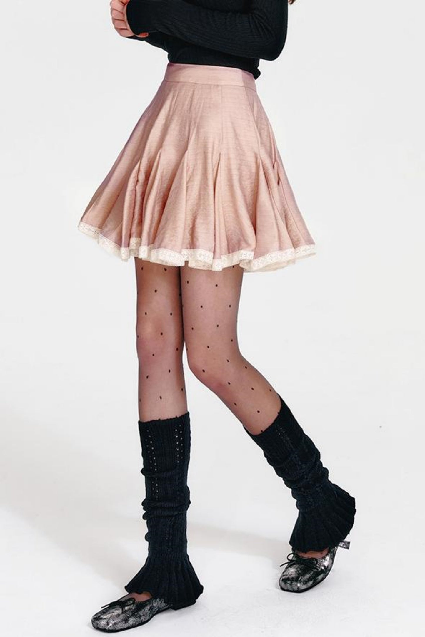 French Pink Rose Half Skirt
