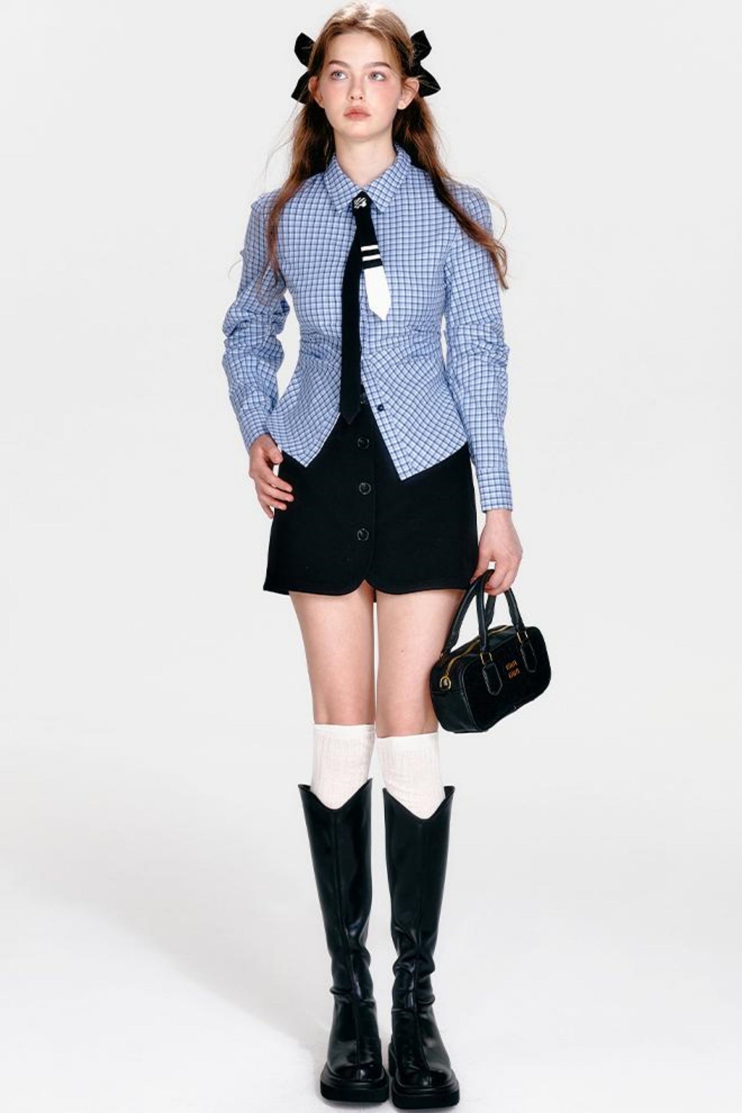 Vintage Plaid Skirt Set-Up