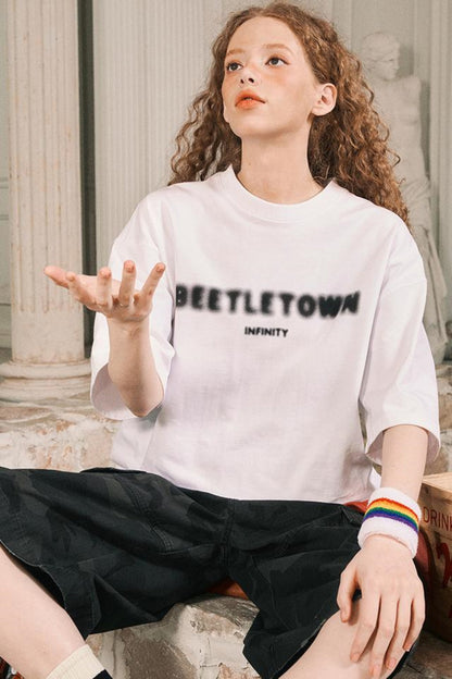 Summer Loose And Short Beetle Tee