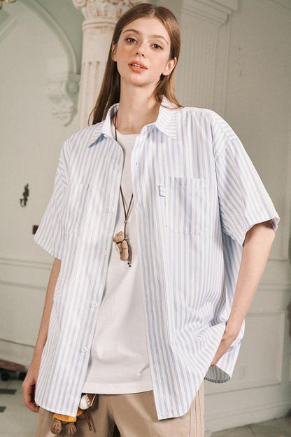 Vintage Stripe Short Sleeve Shirt