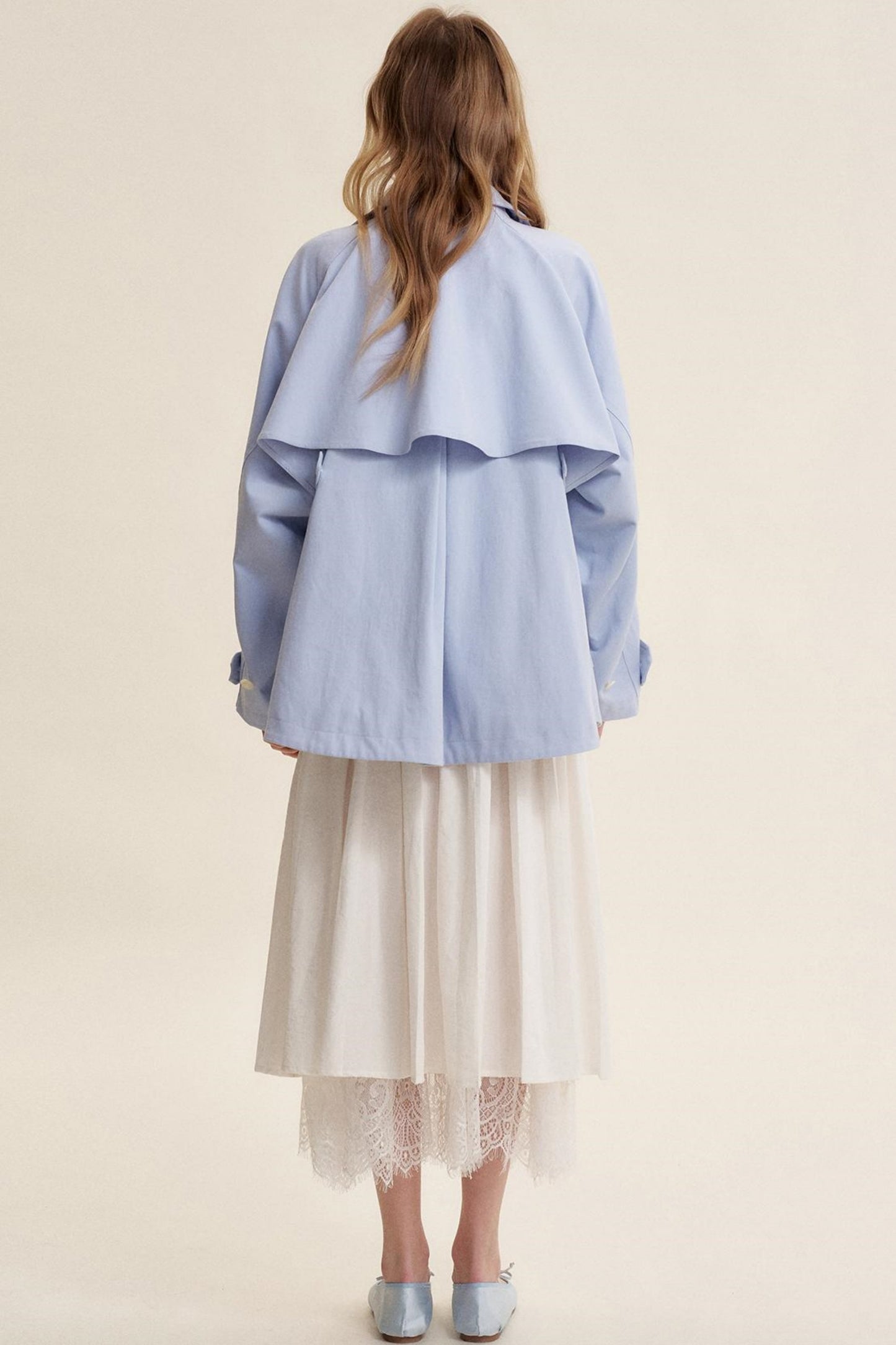 Morning Mist Cotton Bow Jacket