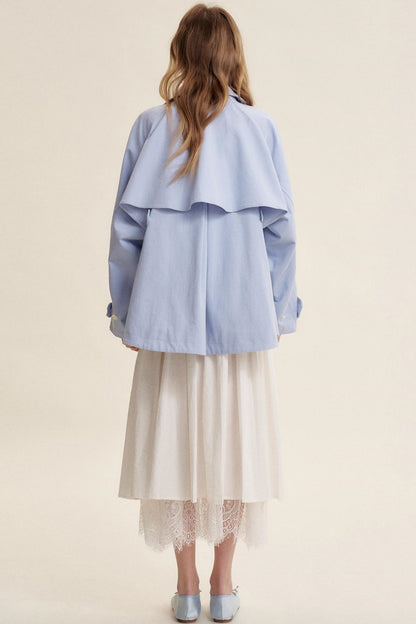 Morning Mist Cotton Bow Jacket