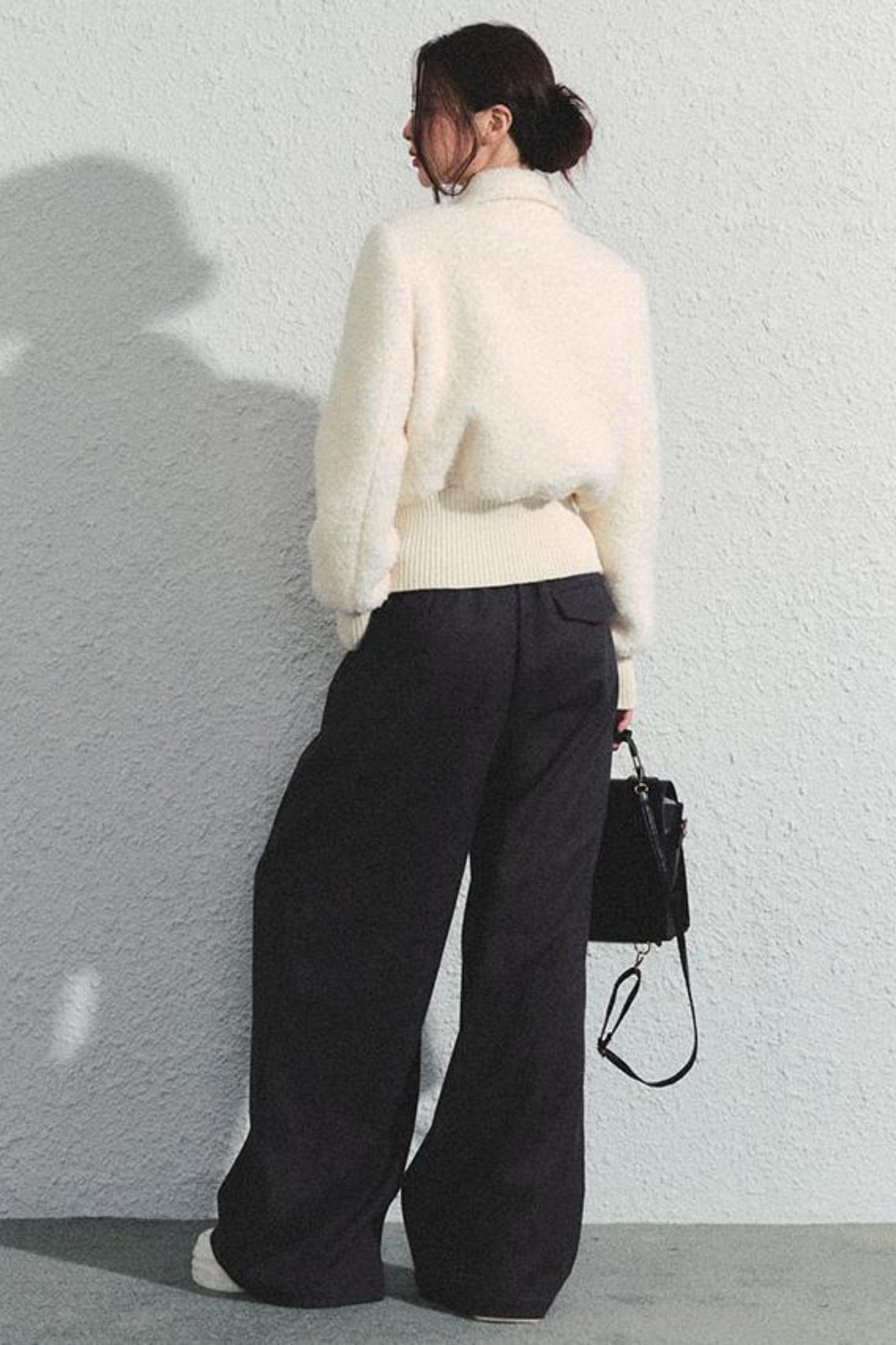 Tweed Waist Crop Jacket