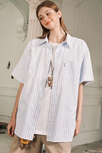 Vintage Stripe Short Sleeve Shirt