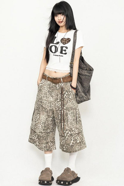 Leopard Wide-Leg Pants