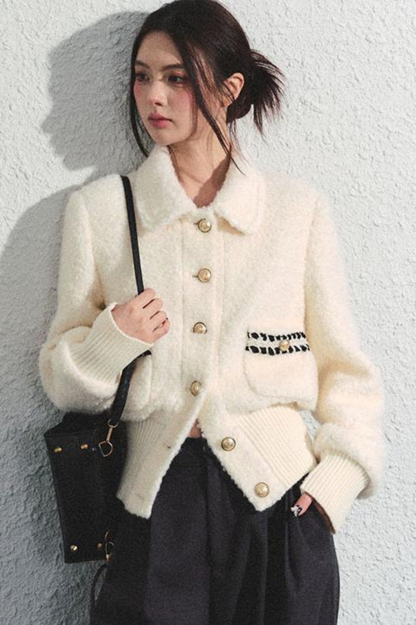 Tweed Waist Crop Jacket