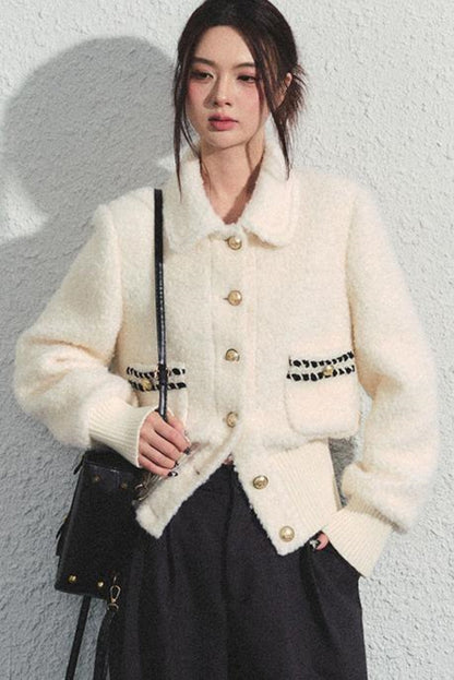 Tweed Waist Crop Jacket