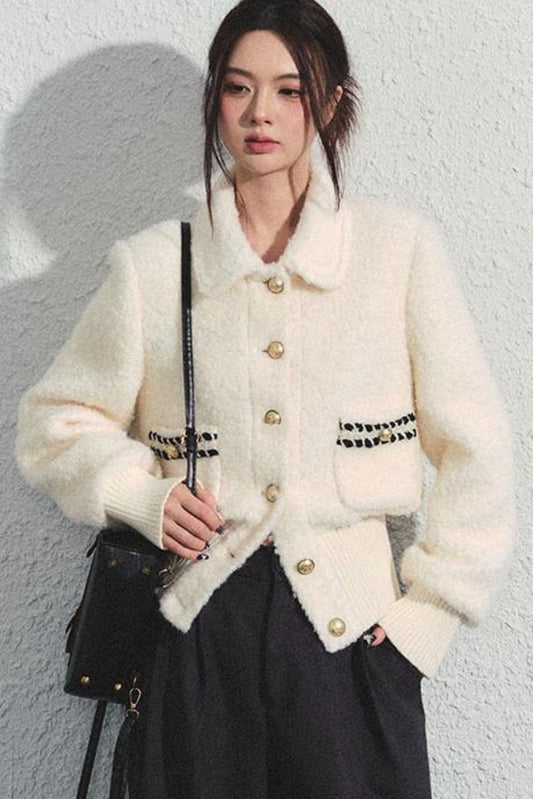 Tweed Waist Crop Jacket