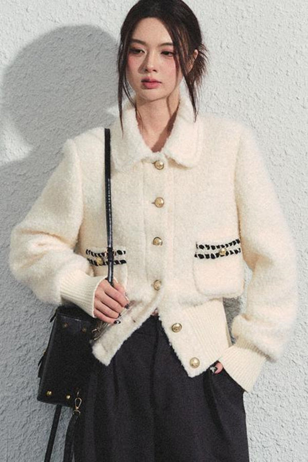 Tweed Waist Crop Jacket