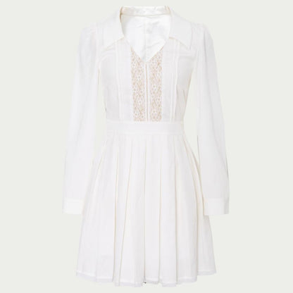 White Lace Mini Dress