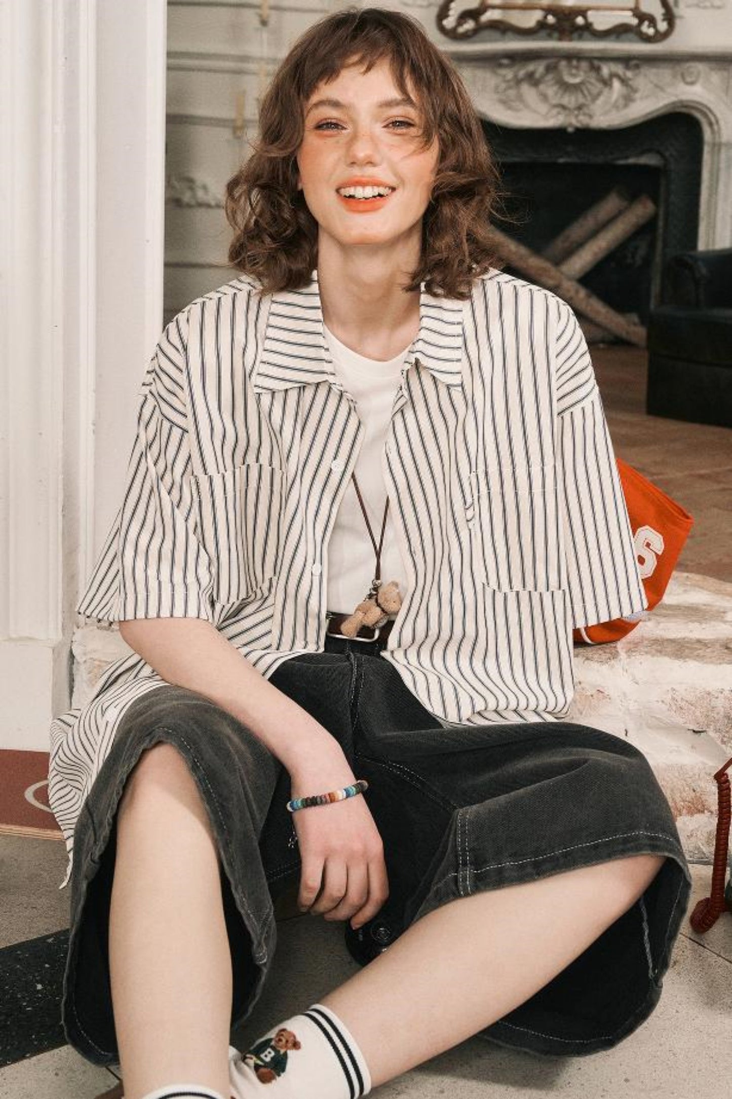 Vintage Stripe Short Sleeve Shirt