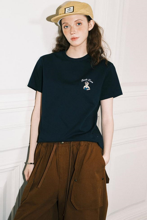 Bear Embroidery T-Shirt