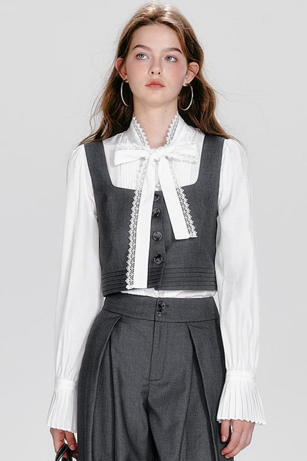 Vintage Ruffled Vest Set-Up