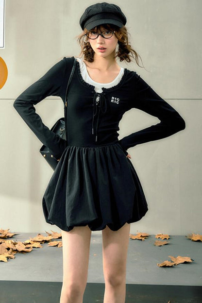 Color Clash Sleeveless Summer Dress