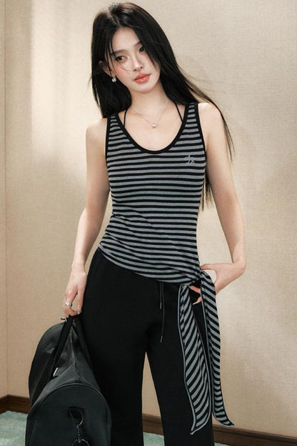 Striped U-Neck Camisole