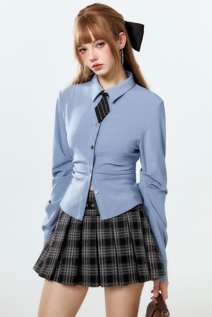 Pleat Diamond Shirt