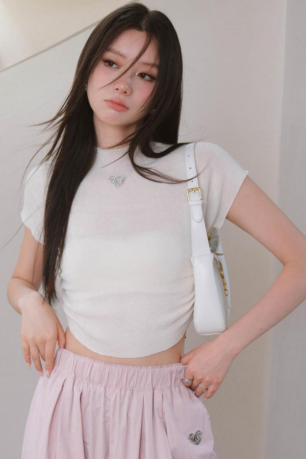 Sweet Spicy High Neck Knit Tee