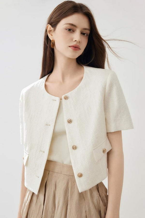 Light Fit Crew Neck Coat