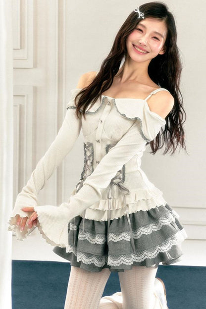 Cake Silhouette Skirt Set-Up