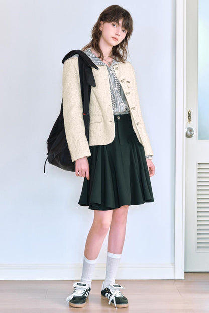 Butterfly shadow A line skirt