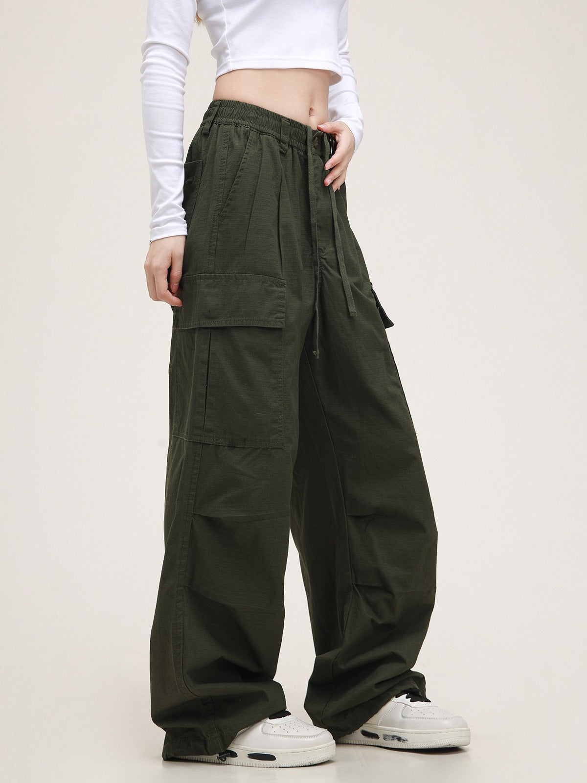 Maillard Straight-leg Loose Casual Pants