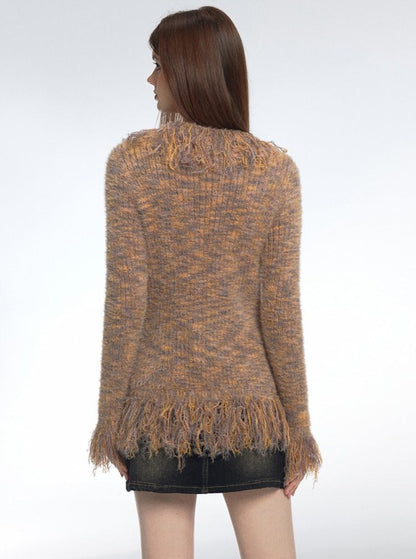 Mink Knit Cardigan Sweater Outer