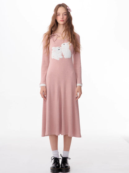 american vintage bunny thin dress