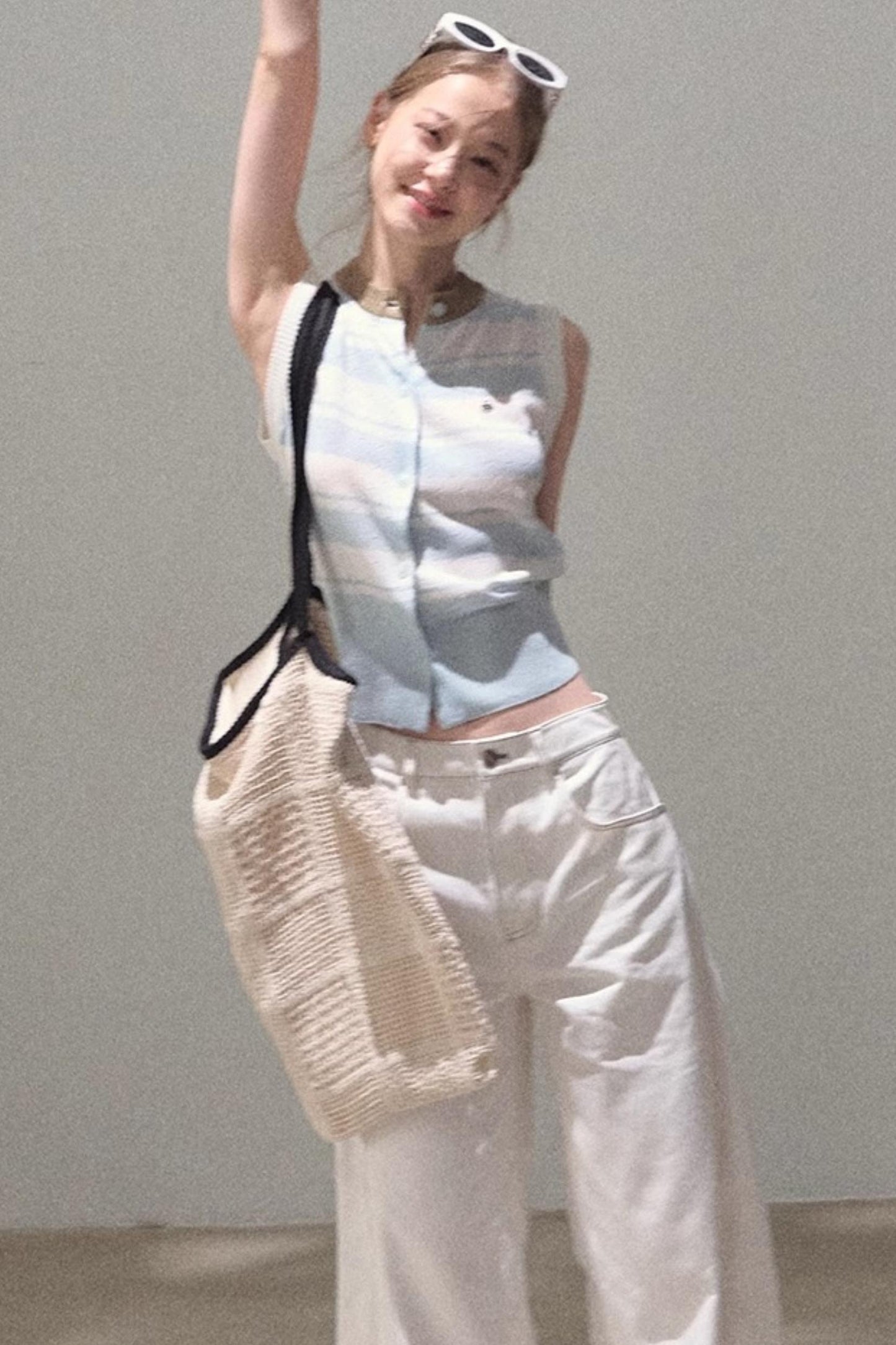 Thin Linen Relaxed Fit Vest