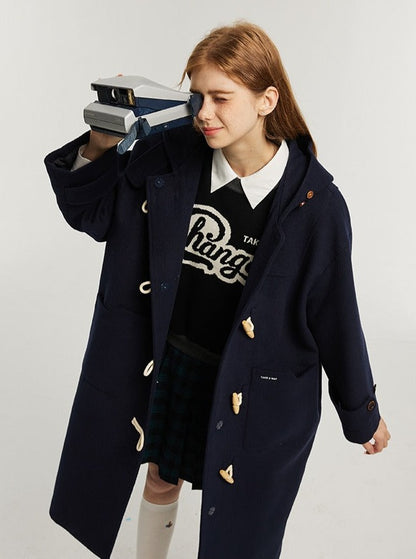 Retro College Style Coat