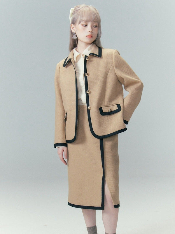 Coat And Long Skirt Sets