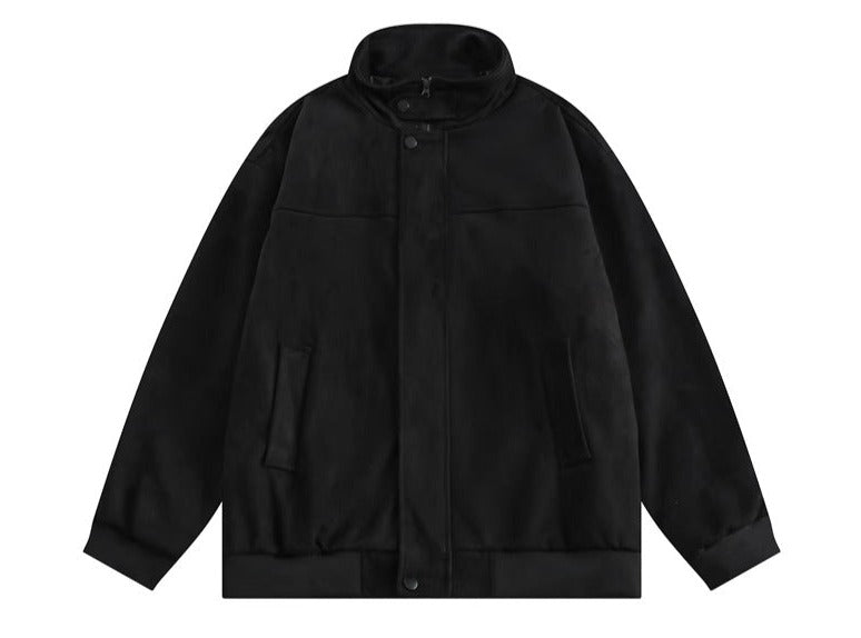 American stand-up collar loose thickened jacket