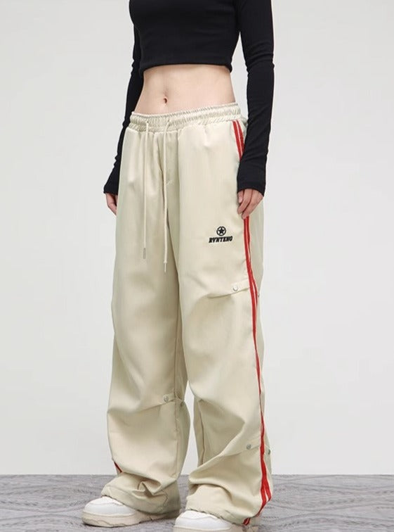 American hip-hop studded baggy sweatpants