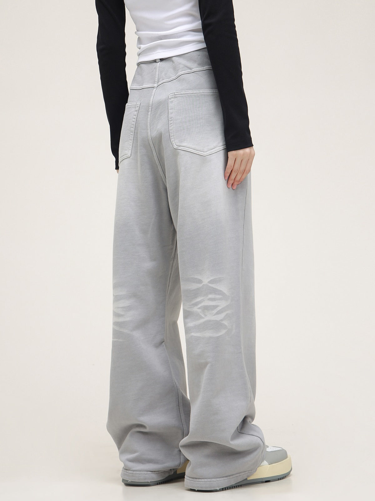 American Retro Imitation Denim Hip-Hop Jogginghose