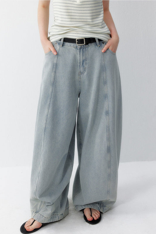 Washed Scimitar Balloon Pants
