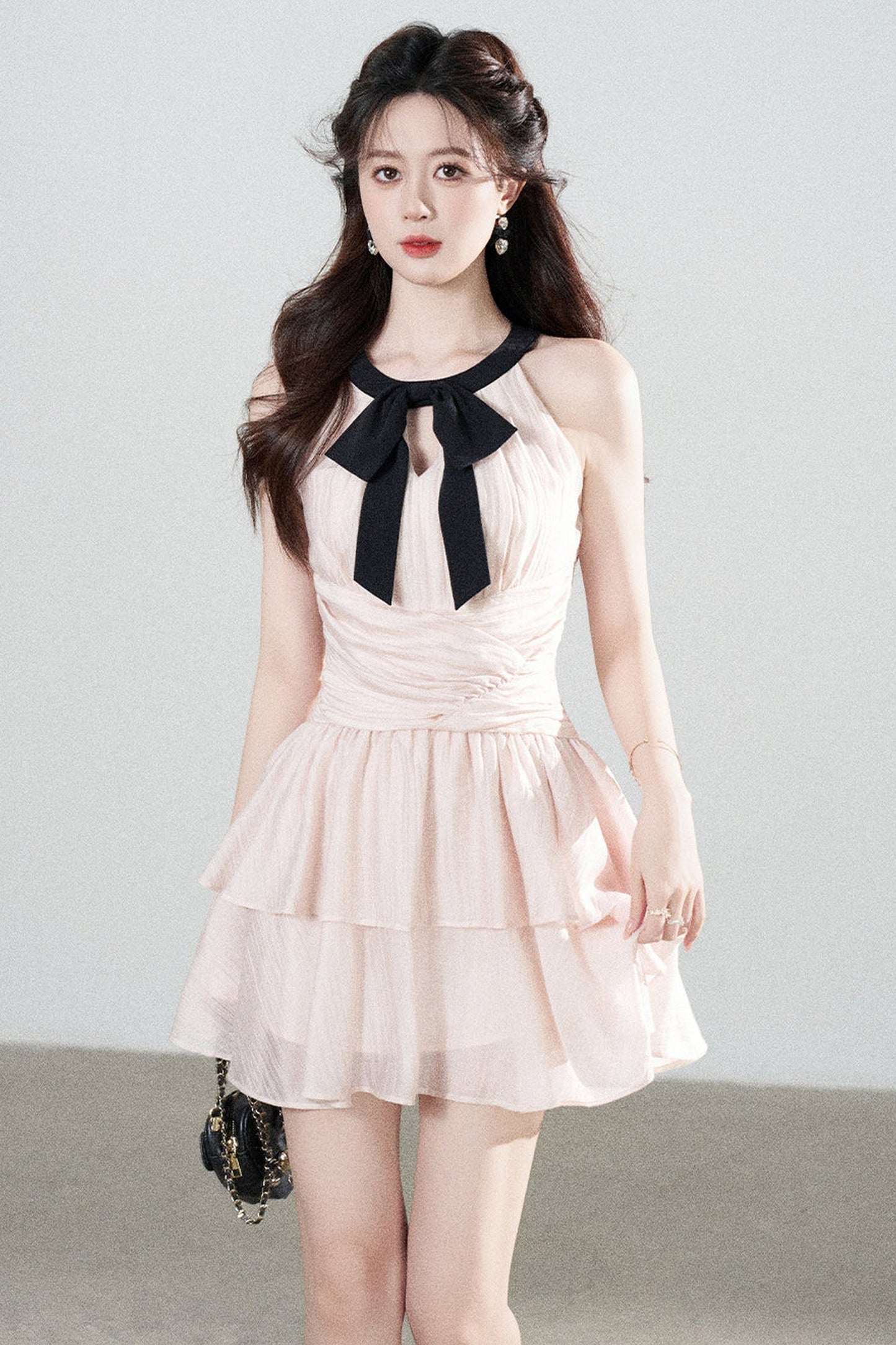 Pink Tencel A-Line Dress