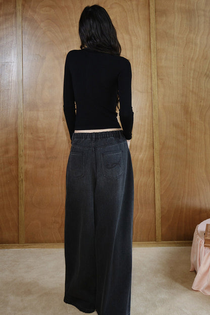 Pure Wool Button Knit Top