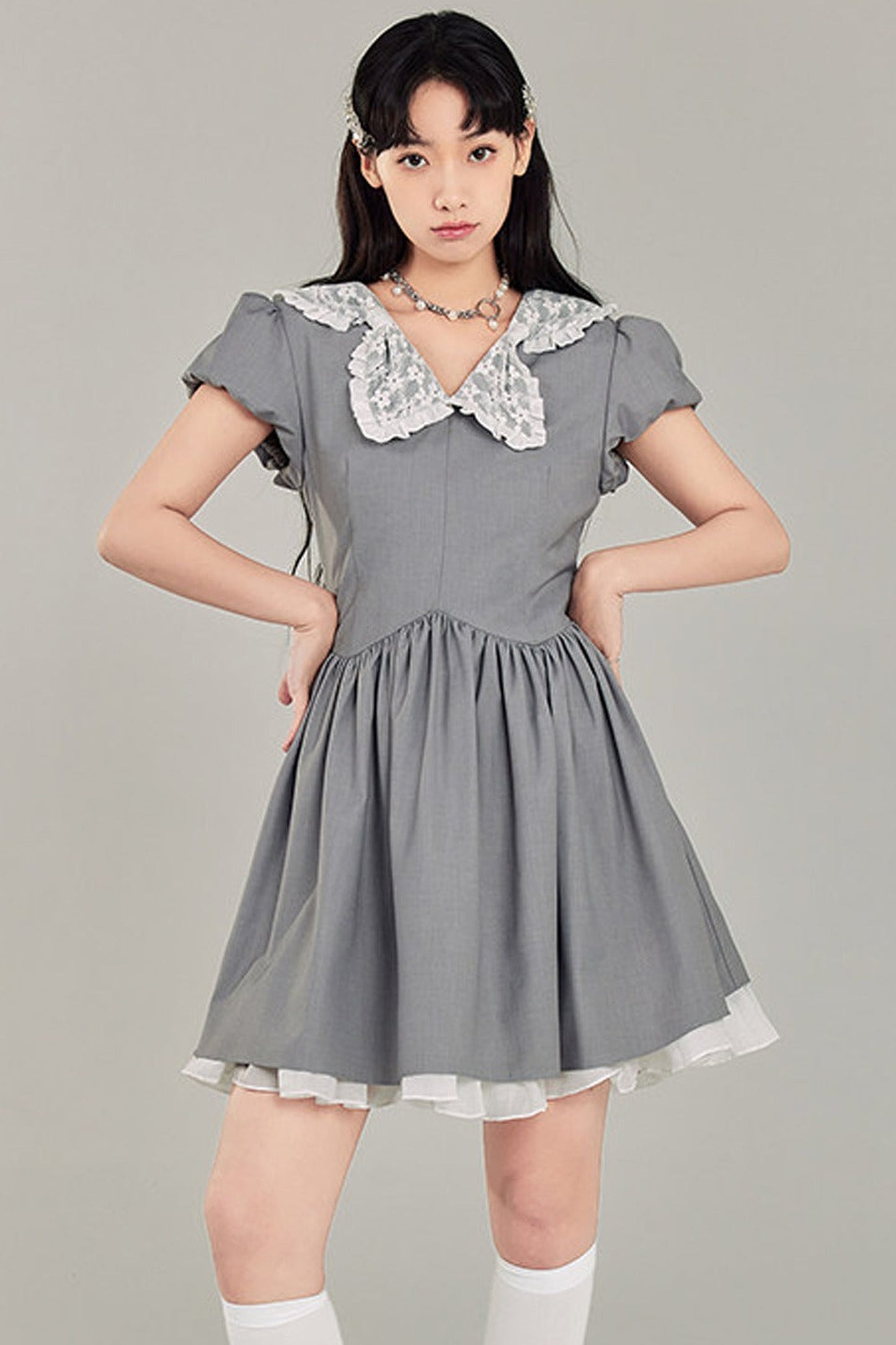 Bowknot Doll Collar Dress