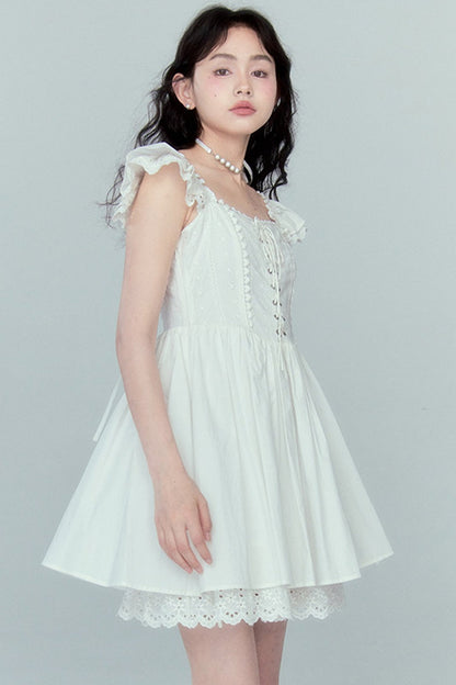 Jacquard Lace Patchwork Dress