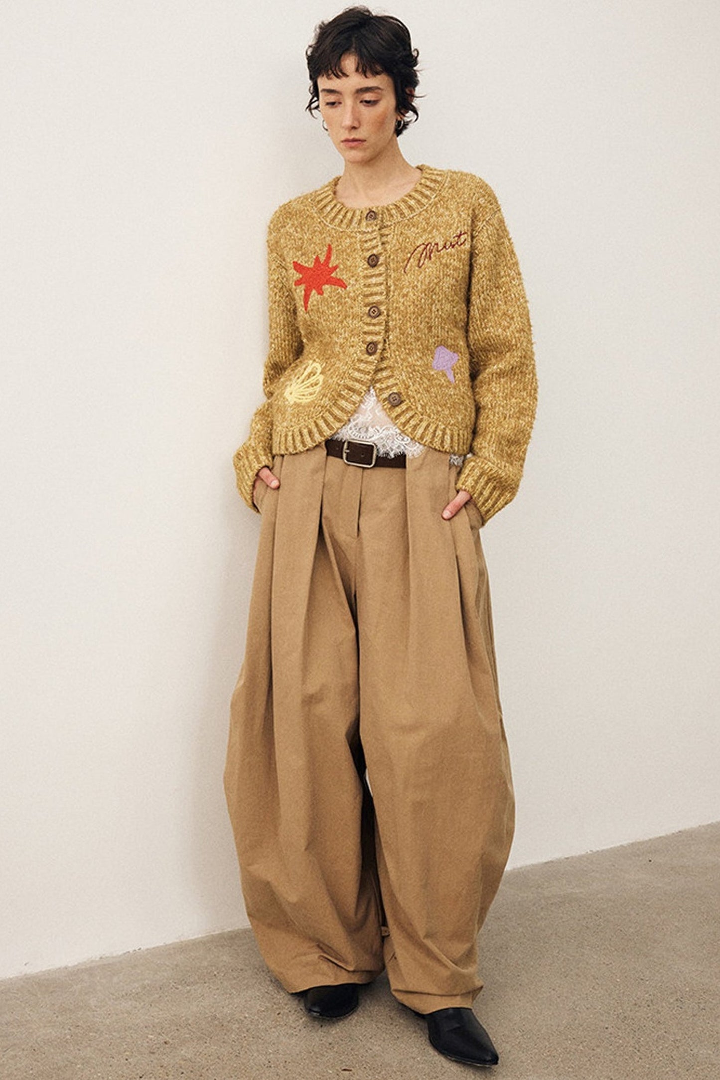 Retro Wide-Leg Parachute Pants