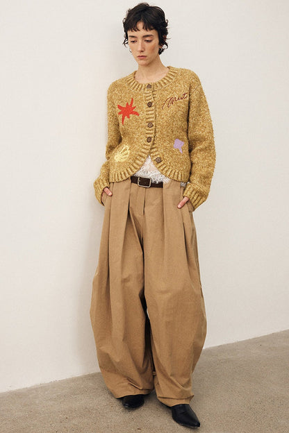 Retro Wide-Leg Parachute Pants