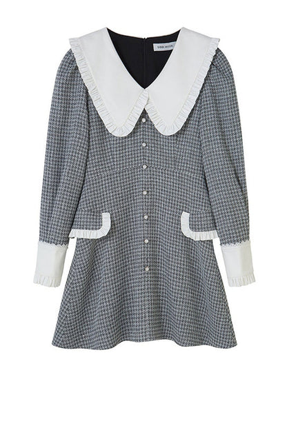 High Waist A-Line Lamb Leg Dress