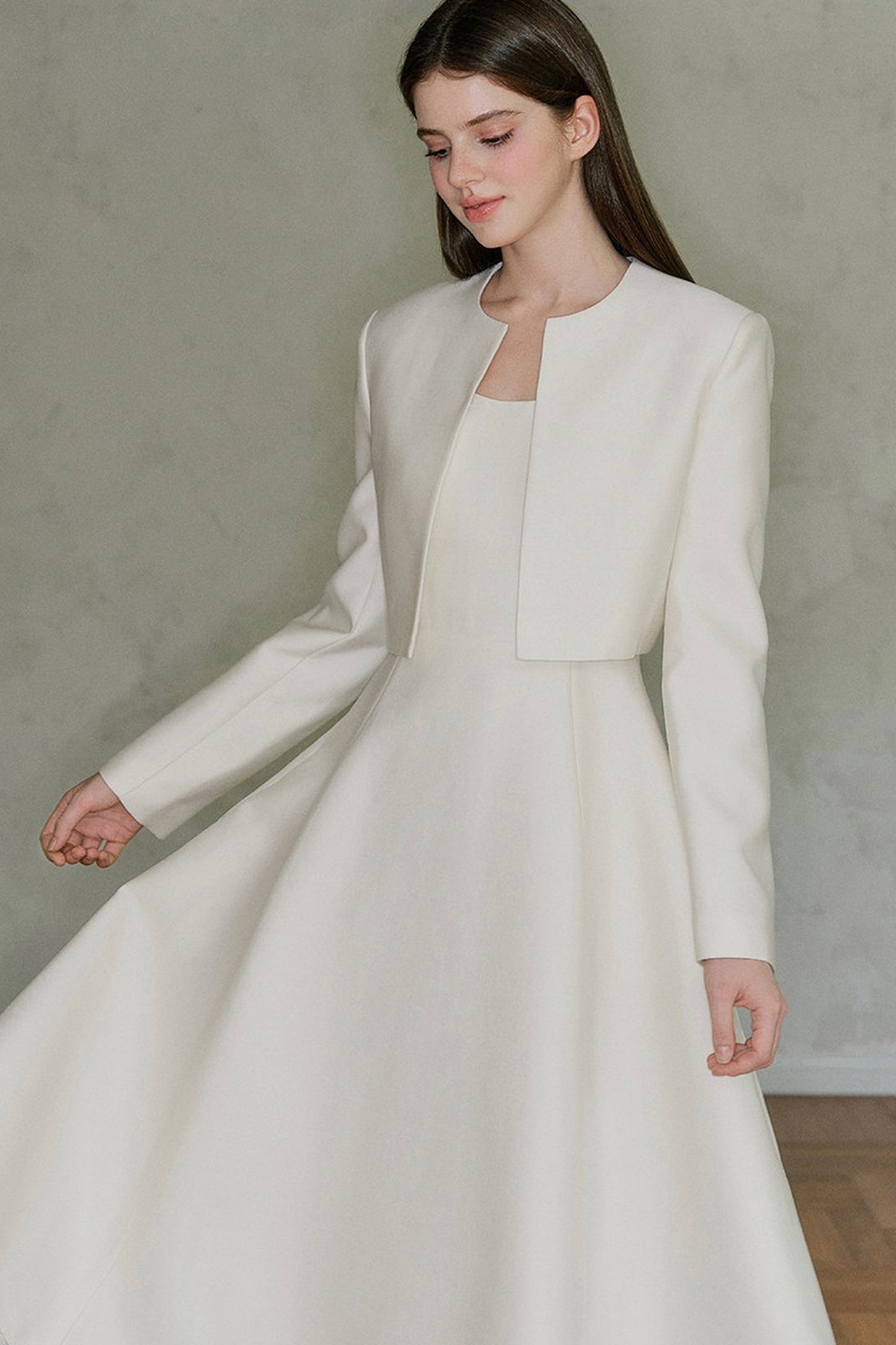 Lyocell Wool Long Sleeve Cardigan